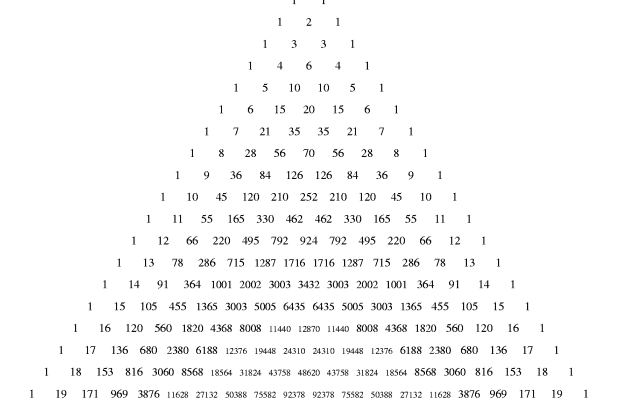 Programs Pascals Triangle